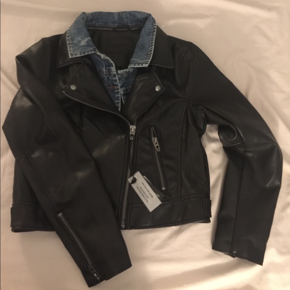 Two-in One faux leather jacket - brand new!!!